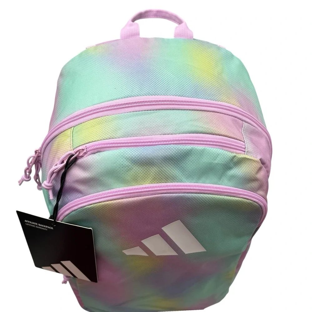 Adidas Girls School Affiliate Backpack Gradient Lilac Multicolor Medium 18X16X5 - Picture 5 of 12
